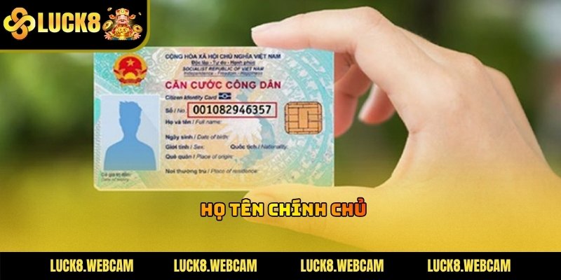 Sử dụng tài khoản ngân hàng trùng khớp hoàn toàn với dữ liệu thành viên